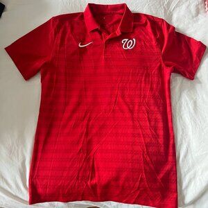 Washington Nationals Stitched Nike Dri-Fit Men's Polo (Small)